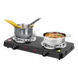 Fogão Cooktop Elétrica 2 Bocas 110v E 220v Portatil Potente