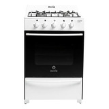 Cocina Escorial Master Classic A Gas 4 Hornallas  Blanca Puerta Con Visor Gn