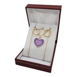 Regalo Collar Con Corazon Para Enamorar Amor Ench Oro 18kt