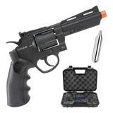 Revolver Airsoft Co2 Qgk Titan 4 Bk Full Metal C/ Maleta