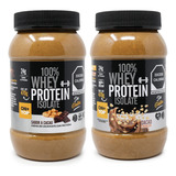 2 Pack Crema De Cacahuate Cacao Y Crunchy + Whey Protein Iso