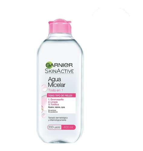 Agua Micelar Garnier Skin Active Todo En 1 400ml