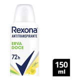 Desodorante Antitranspirante Fem Rexona Erva Doce 72hr 150ml