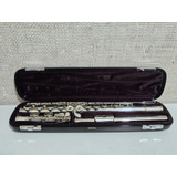Flauta Yamaha Yfl 211s Ii Prata Japão Usada Ref: 826