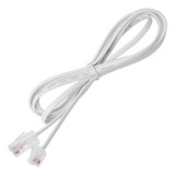 2 Cables Armados Rj11 2 Metros 6p4c Macho Macho