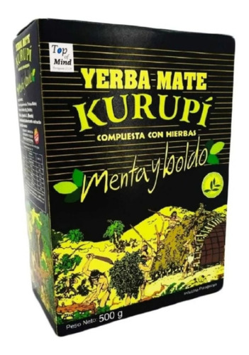 Erva Mate Tereré Kurupí Menta E Boldo 500g