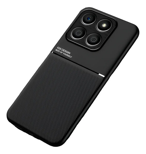 Funda Para Honor X8a Case Magnética De Cuero Pu Para Coche De Silicona Tpu Anti-caída
