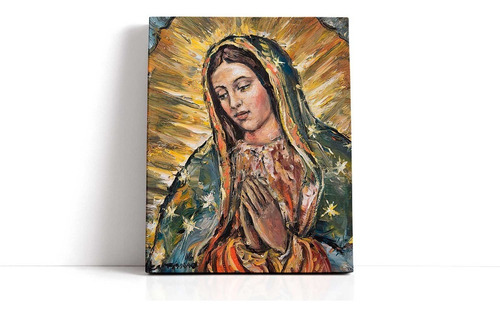 Cuadro En Lienzo Virgen De Guadalupe 40x50cm - Lienzografía