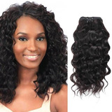 Aplique Cabelo Humano Brasileiro Onda Agua 35cm 150g 3pcs