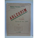 Partitura Piano Arlequim Nelson Ferreira Carnaval De 1937