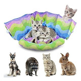 Túnel - Cat Dog Tunnel Bed With Mat, Homeya Rainbow Collapsi