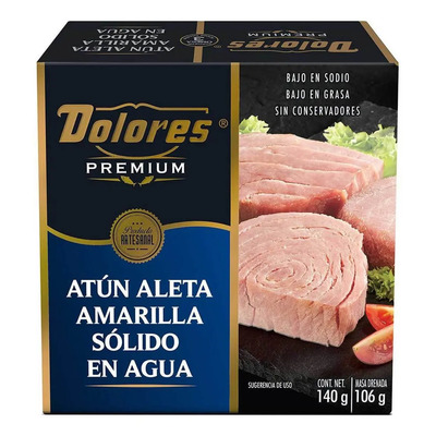 Lomo Sólido de Atún Dolores en Agua 140g | MercadoLibre