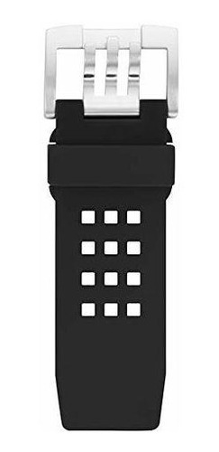 - Banda Extensora De Reloj De Poliuretano Negro Para Hombre,