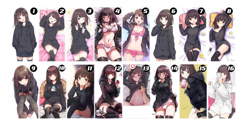 Dakimakura Menhera-chan 2 Lados Funda + Relleno