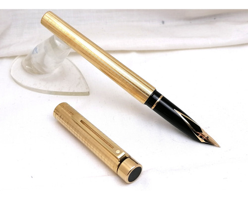 Sheaffer Targa 1007 Pluma Fuente Electroplated Punta Oro 14k