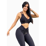 Conjunto Legging Leg+top Fitness Academia Empina Bumbum 