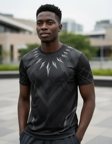 Playera Sublimada Black Panther - Pantera Negra D2
