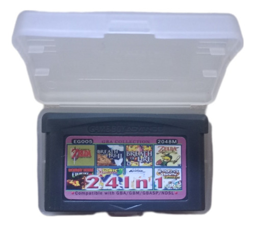 Cartucho Con 24 Juegos Para Nintendo Ds Fat, Lite Y Game Boy