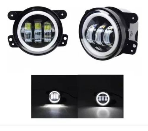 Par Faros Optica Auxiliar Led Ojo De Angel Jeep Renegade 4,3