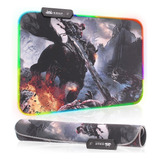 Mousepad Gamer Com Leds Rgb 7 Core 30cm X 25cm Mousepad Kp12