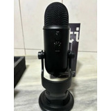 Microfone Condensador Usb Blue Yeti - Preto Cor Blackout