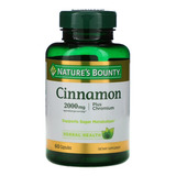 Cinnamon 2000 Mg Nature's Bounty 60caps Para El Metabolismo