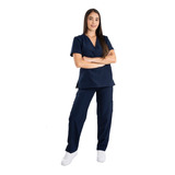 Pack X2 Uniformes Pijama Medica Mujer Antifluido Scrub 