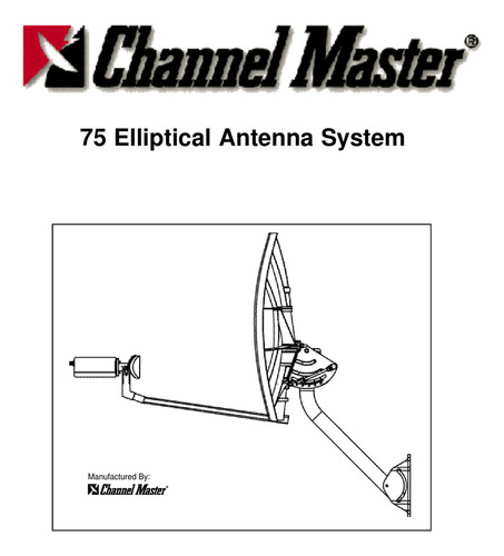 Antena Parabolica Eliptica Satelital 75cm Base No Penetrante