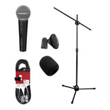 Behringer Sl85s Kit Microfono Soporte Jirafa Antipop Y Cable