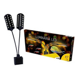 Luminária Soma X7 15w Modelo Preto C/ Led Cor Branco E Azul 110v