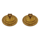 2 Platos De Madera Para Tartas Y Postres De 3 Niveles, Bande