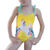 Traje De Baño Para Niña Unicornio Ak.sport 