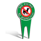 Letrero Extra Grande De No Peeing Dog | Estaca Para Perro Pa
