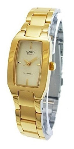 Reloj Casio Ltp1165n-9c   Mujer Dorado Somos Tienda
