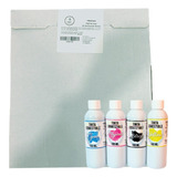 Pack 25 Laminas De Azucar + 400 Ml Tinta Comestible (4color)