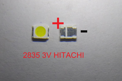 X 50 Led Backlight Modelo 2835 3v Hitachi Philips  (led8)