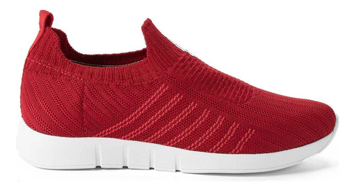 Tênis Meia Mississipi Dakota Jogging Slip On Vermelho Q7722