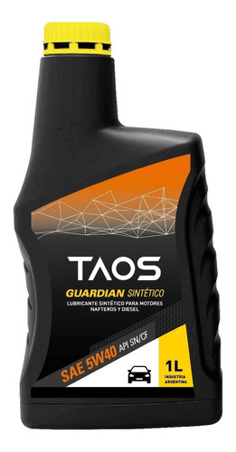 Aceite Taos Sintetico 5w-40 1 Lt