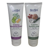 Srisri- Crema Rejuvenedora + Crema Fortificante De 100g X2