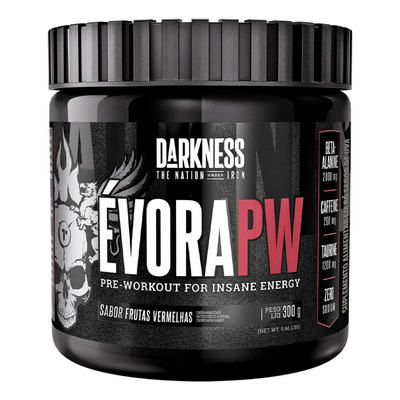 Évora Pré Treino Frutas Vermelhas 300g Darkness | Frete grátis