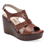 Paulie Sandalia Para Mujer Camel, Cod. 125620-e