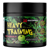 Suplemento Em Pó Masterway Pré Treino Heavy Training 160g Sabor Maçã Verde