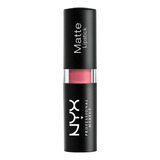 Nyx Lipstick Matte Mate Lipstick Acabado Sedoso Duradero Acabado Mate Color Tea Rose S11