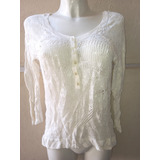 Blusa Blanca American Eagle  Talla S De Mujer (10 )-t54 