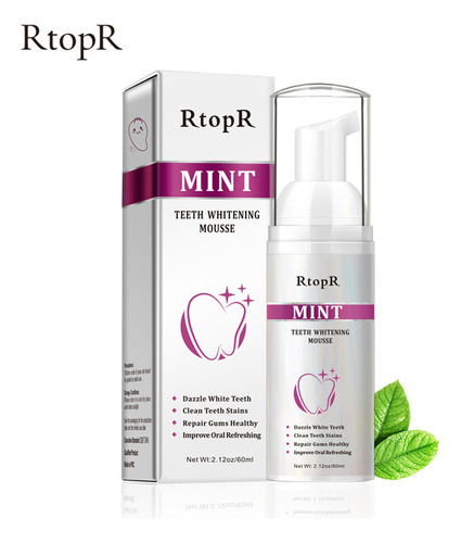 Mousse De Clareamento Dentário/dentes Rtopr Tartar Mint 60ml