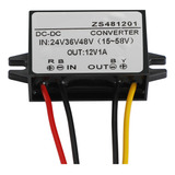 Convertidor Dc-dc 24v 36v 48v Reducir A 12v De 1a