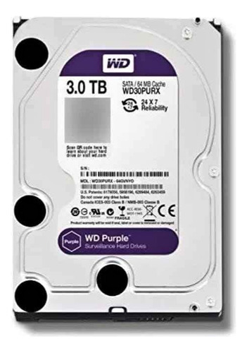 Disco Duro Western Disk Purple 3tb Sata3 5200rpm