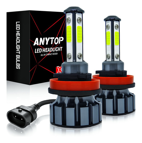 Kit Foco Led H11 H7 9005 9006 5202 4 Lados Luz Alta O Baja