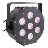 Flatpar6uv Led Dj Flat Par Rgbaw Plus Uv 6 1 Luz De Mez...