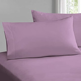 Fundas Para Almohadas Tamaño King De Algodon Color Lavanda